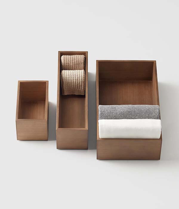 Marie Kondo Hikidashi Bamboo Drawer Organizers