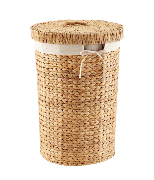 Round Water Hyacinth Hamper