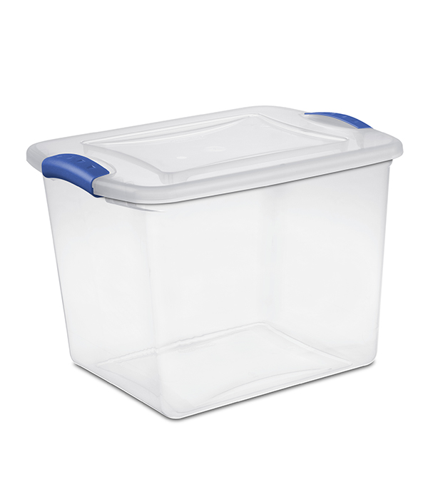Sterilite 27 Quart Stadium Blue Latch Box