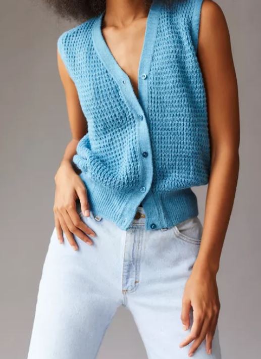 Urban Renewal Vintage Button-Down Sweater Vest