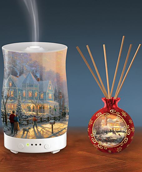 Thomas Kinkade Christmas Aromatherapy With Light-Up Diffuser
