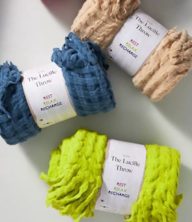 Tasseled Lucille Throw Blanket