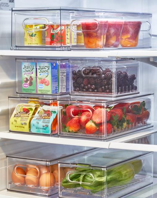 iDesign Fridge and Freeze Storage Bin Set