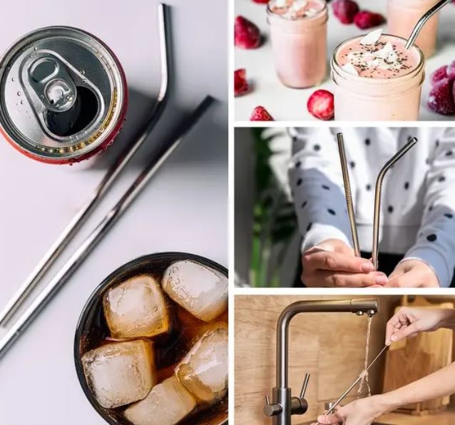 Reusable Metal Straws Overstock