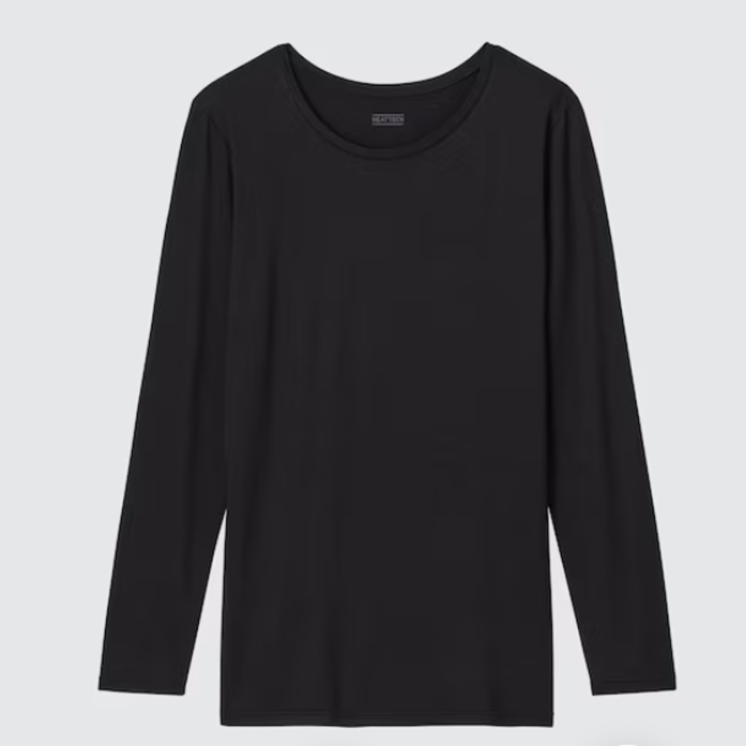 HEATTECH crew neck long-sleeve t shirt uniqlo