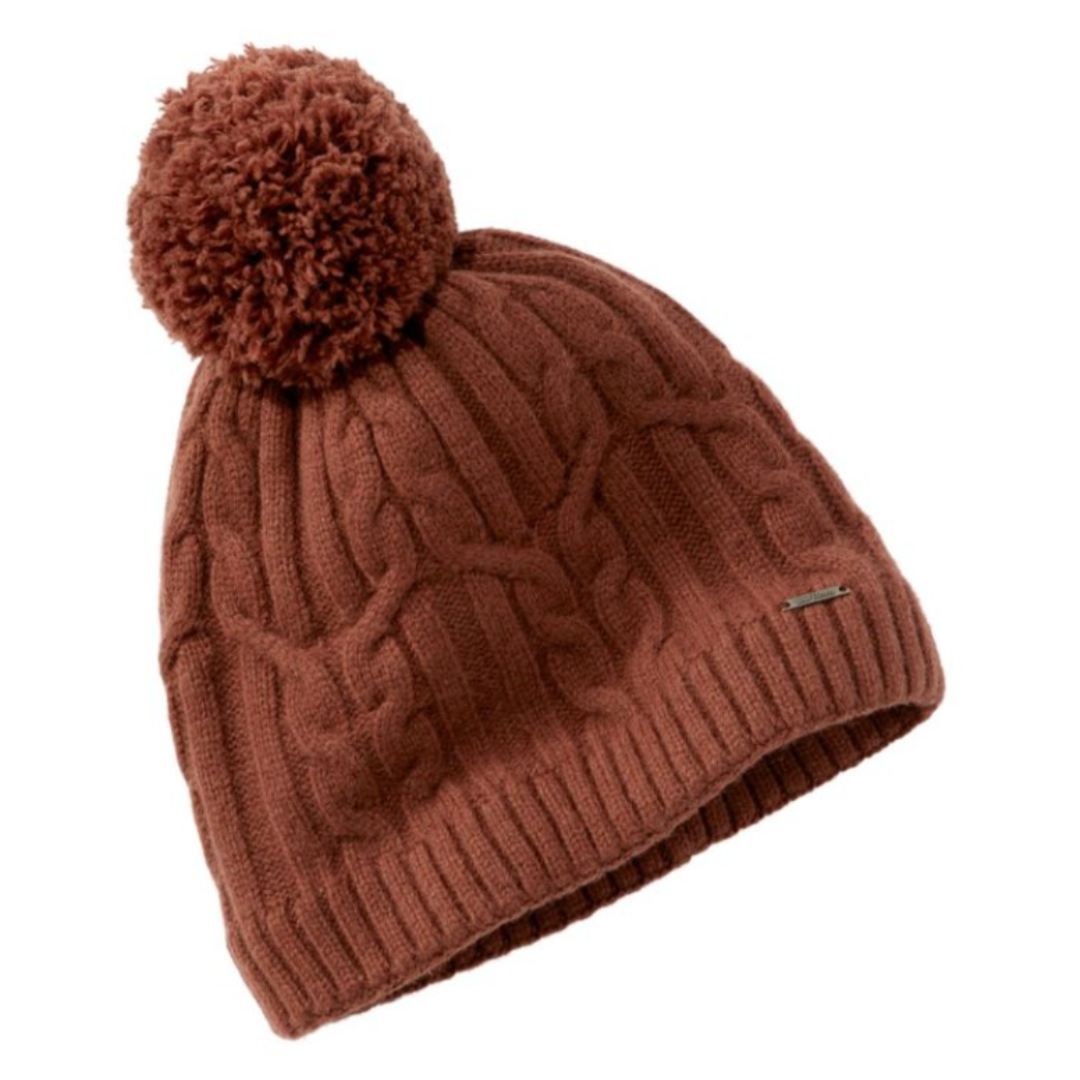 llbean women's heritage wool windproof pom hat