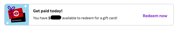 Redeem Rakuten Big Fay Payment for Gift Card