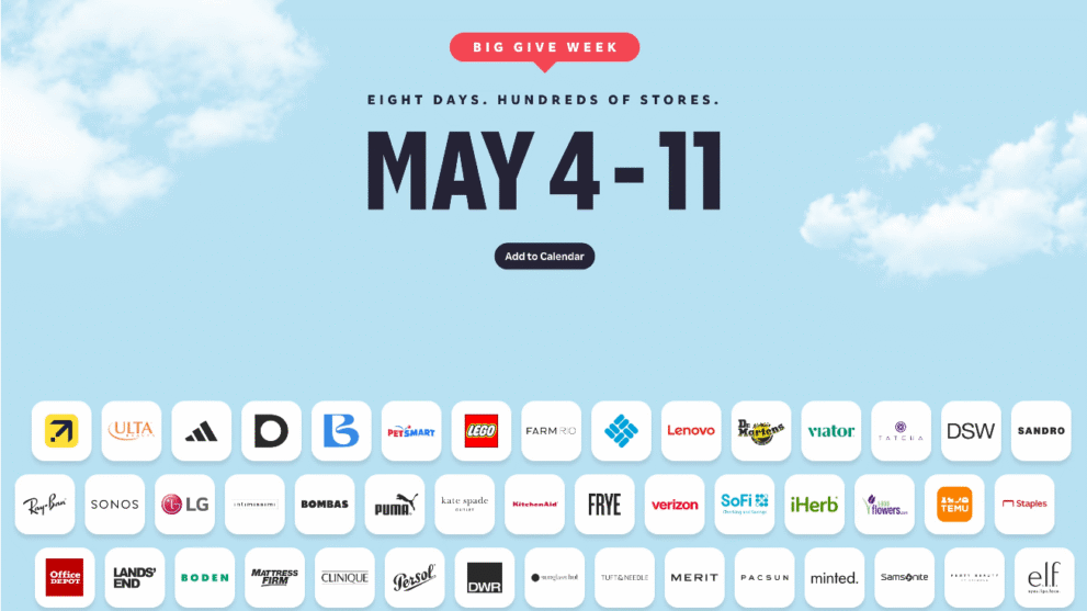 Rakuten Big Give Week 2026