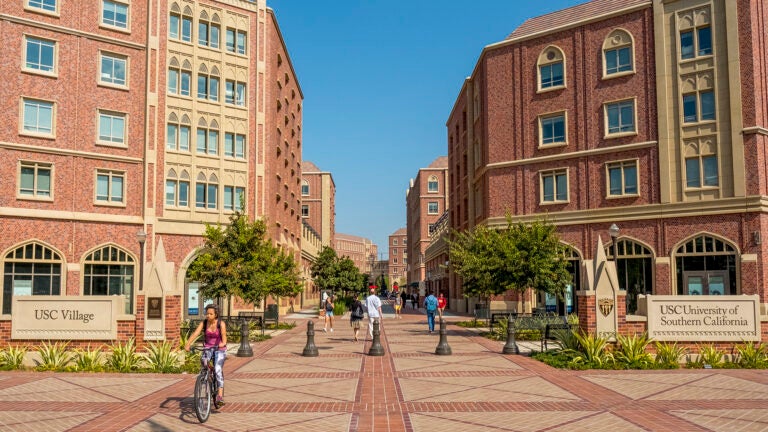 USC Village entrance.