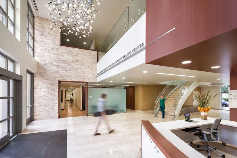 Interior of Engemann Student Health Center