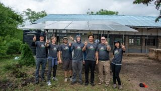 Chris Bresnahan and others in Kenya