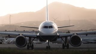 Airplane on runway