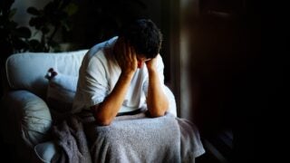 Distraught person